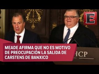 Hacienda aplaude nuevo puesto de Agustín Carstens
