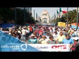 Integrantes de la CNTE de Michoacán causan caos vial en DF