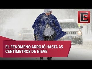 Primera tormenta invernal congela a Nueva York
