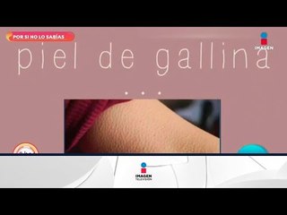 Por si no lo sabías: ¿por qué se pone la piel de gallina? | Sale el Sol