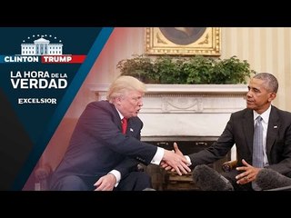 Obama y Trump se reúnen en la Casa Blanca