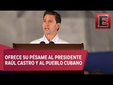 Peña Nieto reafirma amistad de México con Cuba en homenaje a Fidel Castro