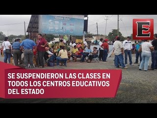 Bloqueos de la CNTE en Oaxaca contra Alejandro Murat