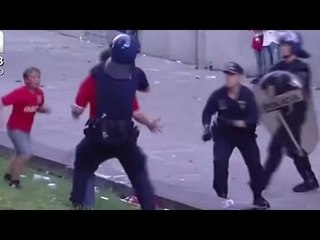 ¡ENTÉRATE! Policías portugueses dan golpiza a padre frente a sus hijos