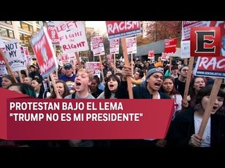 Siguen las protestas en corta de la elección de Trump