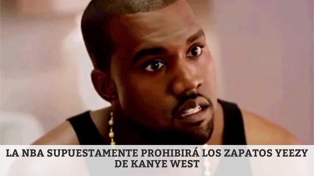 La NBA supuestamente prohibirá los zapatos Yeezy de Kanye West