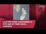 Mary Boquitas presume en redes sociales encuentro con Luis Miguel