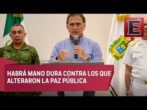 15 municipios afectados en Veracruz por vandalismo y saqueos, asegura Yunes