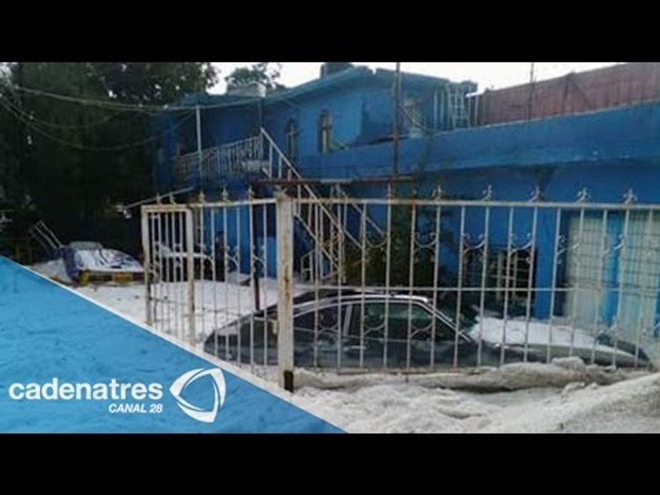 Imágenes de la severa granizada que azotó Saltillo