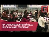 Alumnos de la UABJO toman clases en la calle