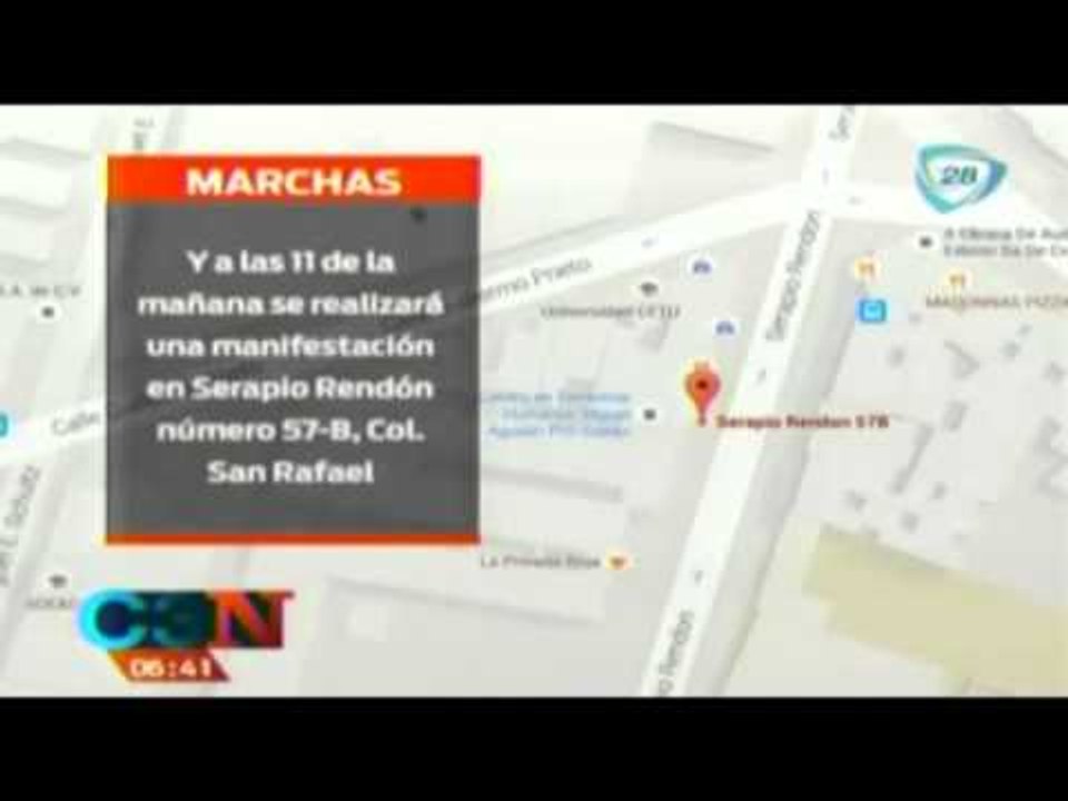 Las marchas para hoy 01 de junio