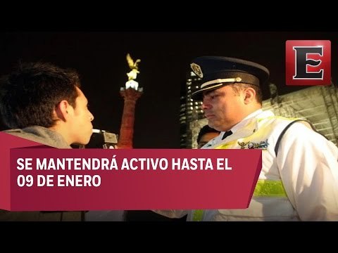 Alcoholímetro 24/7 por fiestas decembrinas