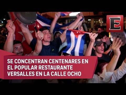 Cubanos radicados en Miami celebran la muerte de Fidel Castro