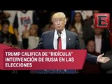 Trump niega intervención de Rusia en elecciones