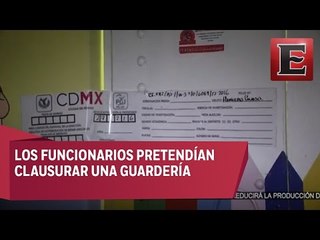 Padres de familia retienen a funcionarios del IMSS