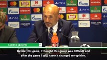 Two wins from two!Inter boss Luciano Spalletti is a happy man after his side put themselves in a good position to qualify for the Champions League knockout st