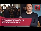 Italianos votan en referéndum para la Reforma Constitucional