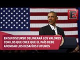 Barack Obama dará hoy su discurso de despedida desde Chicago