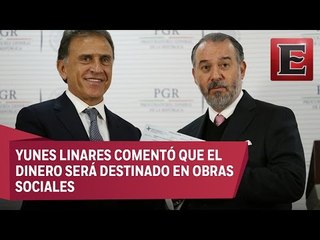PGR entrega a Veracruz 172 mdp por desvío de fondos