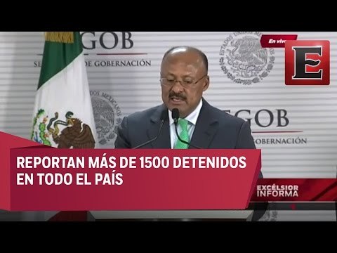 Conferencia de prensa de Segob sobre disturbios en México