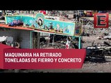Avance del 60% en remoción de escombros en mercado de Tultepec