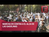 Inicia marcha por el alza a las gasolinas