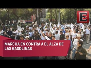 Inicia marcha por el alza a las gasolinas