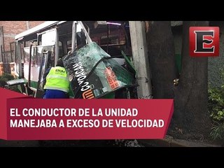 Accidente de microbús en la Del Valle deja siete lesionados