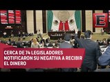 Diputados del PRI, Morena y Movimiento Ciudadano rechazan bono de 150 mil pesos