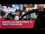Van 56 conductores El Torito por conducir en estado de ebriedad
