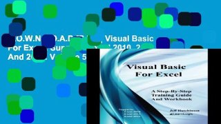 D.O.W.N.L.O.A.D [P.D.F] Visual Basic For Excel: Supports Excel 2010, 2013, And 2016: Volume 5