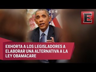 Irresponsable el derogar ley de salud, advierte Barack Obama