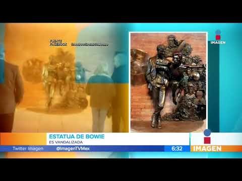 ¡Estatua de David Bowie fue vandalizada! | Noticias con Paco Zea