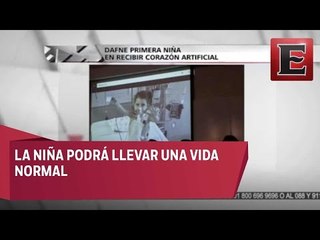 Trasplantan corazón humano a niña con corazón artificial