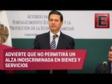 Peña Nieto lanza medidas para mantener la estabilidad económica