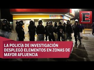 106 detenidos y un muerto por saqueos en la CDMX
