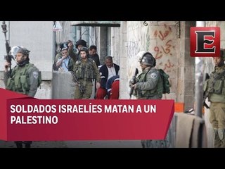 Soldados israelíes matan a un palestino en un campo de refugiados