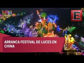 Inicia Festival de luces en China