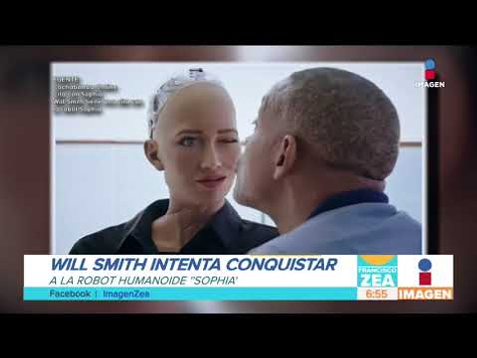 Will Smith intenta conquistar a Sophia, un robot humanoide | Noticias con Paco Zea