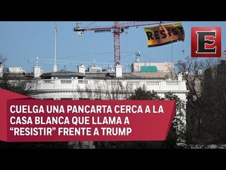 Greenpeace protesta en Washington contra Trump