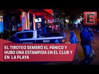 Imágenes del tiroteo en Playa de Carmen