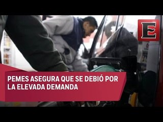 Desabasto de gasolina se regulará en los próximos días: Pemex