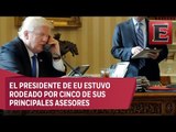 Donald Trump conversó por teléfono con Angela Merkel