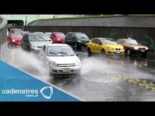 Granizada en Cuernavaca, Morelos, deja encharcamientos