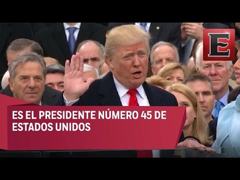 Dios bendiga a América: Trump rinde protesta como presidente