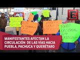 Bloqueos carreteros en el Valle de México en rechazo al gasolinazo