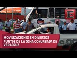 Saqueos a tiendas, bloqueos y cierre de gasolineras en Veracruz