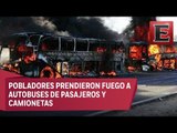 Choque entre manifestantes y policías en Hidalgo por el gasolinazo