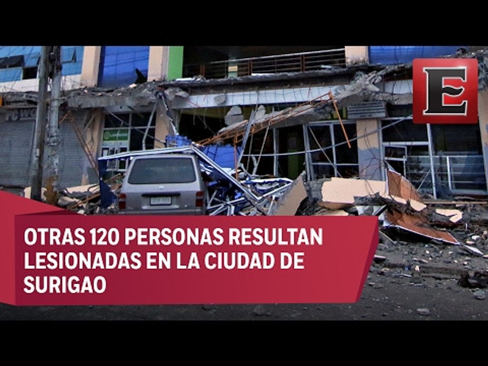 Sismo de 6.7 grados de magnitud en Filipinas deja al menos 6 muertos