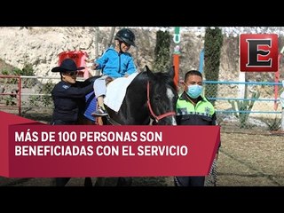 Brindan servicio de equinoterapia en Ecatepec